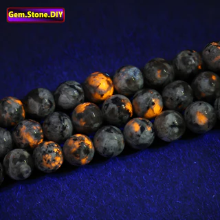 Yooperlite Natural Stone，Loose Bead ยูเพอร์ไลท์ หินธรรมชาติ,หลวมลูกปัด ตัวเว้นวรรค สําหรับสร้อยข้อมือ/สร้อยคอ/แหวน/ต่างหู,ขายส่งแฮนด์เมดทําเองเครื่องประดับอุปกรณ์เสริม,สร้อยข้อมือหินคริสตัลเฮมสโตน,ลูกปัดคริสตัล