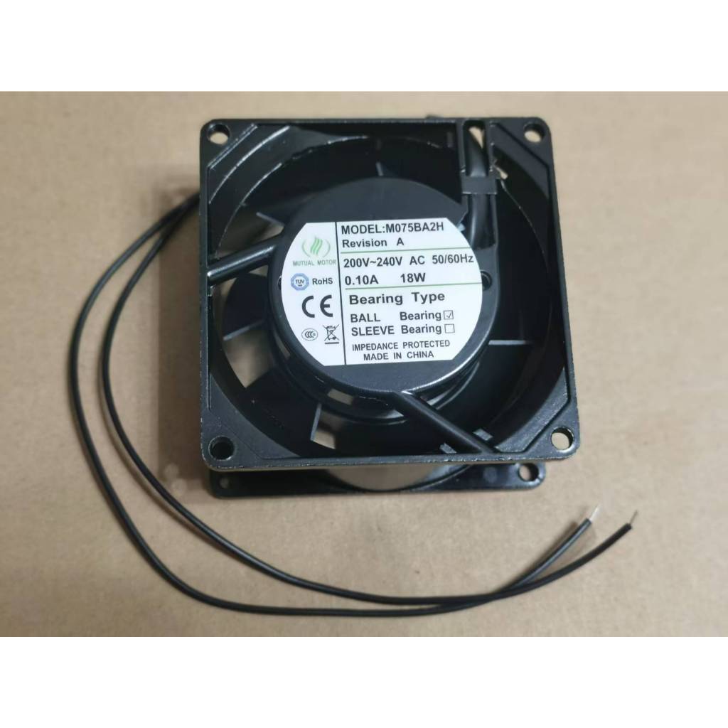 M075BA2H K03-SG 8CM พัดลมระบายความร้อนอุตสาหกรรม AC200-240V 0.10A 18W M075BA2H M115BA2H