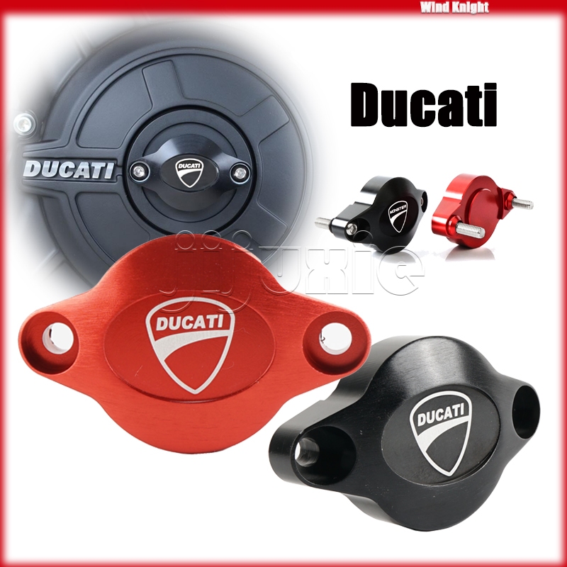 สําหรับ Ducati Hypermotard 796/950/821/939 Streetfighter 848/98 Diavel 1200 X-Diavel เครื่องยนต์รถจักรยานยนต์กรณี Slider Magneto ฝาครอบตกแต่ง Drop-proof ป้องกัน Hyperstrada