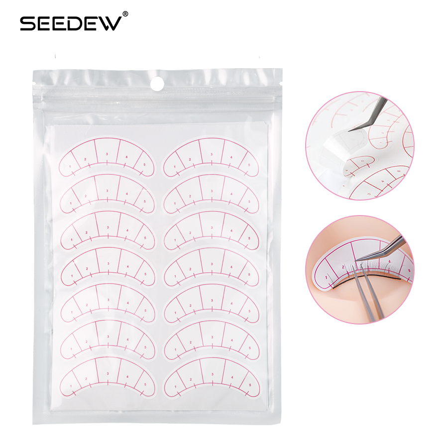 Seedew Grafting Eyelashes ตําแหน่งห้าจุดสติกเกอร์แยกเครื่องมือต่อขนตา