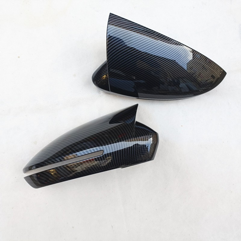 สําหรับ Chery Chirey Omoda 5 FX C5 2023 2024 2025 รถอุปกรณ์เสริมด้านหลังด้านข้างกระจกมองหลังฝาครอบ Trim พลาสติกเลียนแบบคาร์บอนไฟเบอร์
