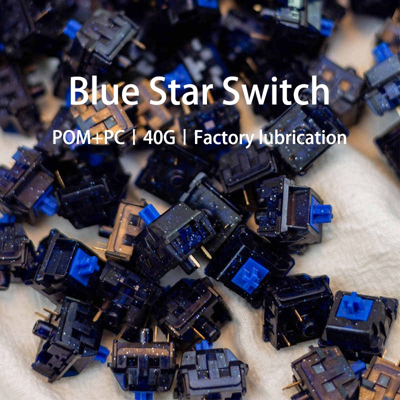 90 ชิ้น Blue Star Switch 3 PIN Mechanical Switches สําหรับคีย์บอร์ดเกมกล Linear Switch