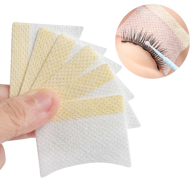 Seedew 40 ชิ้น Eyelash Removing ผ้าฝ้ายแผ่นแยก Eye Pads Eyelash Extension เครื่องมือ
