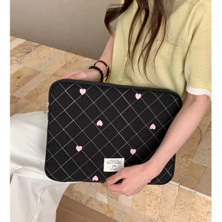 กระเป๋าแล็ปท็อป อิน สไตล์เกาหลีผ้านวมหัวใจกันกระแทกกระเป๋าด้…