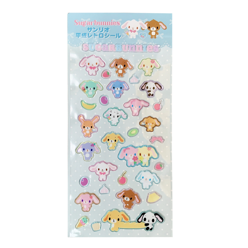 Sugarbunnies สติกเกอร์สามD การ์ตูนกระต่ายสติกเกอร์น่ารัก Kawaii แล็ปท็อปโน้ตบุ๊คสติกเกอร์หนังสือตกแต่งสาวของขวัญขนาดเล็ก