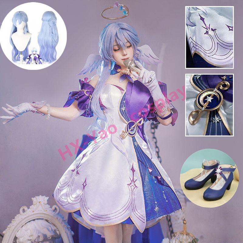 【HX-YAO】Honkai metal Robin cosplay game costumes Honkai Star Rail Aventurine Robin คอสเพลย์ อะนิเมะ 