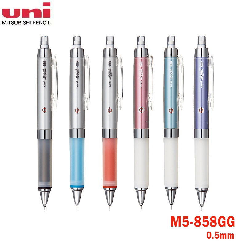 Japan Uni M5-858GG Mitsubishi KURU TOGA ดินสออัตโนมัติ 0.5 มม. ที่ใส่ปากกากาวอ่อน Design Drawing