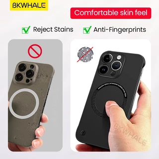 BKWHALE เคสโทรศัพท์แม่เหล็กสําหรับiPhone 16 Pro Max 17 Pro Max 15 Pro Max 14 Pro Max 16 Plus 13 Pro Max 12 Pro Max Superบางไร้ขอบปกหลังกันกระแทกปลอก