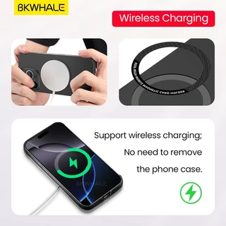 BKWHALE เคสโทรศัพท์แม่เหล็กสําหรับiPhone 16 Pro Max 17 Pro Max 15 Pro Max 14 Pro Max 16 Plus 13 Pro Max 12 Pro Max Superบางไร้ขอบปกหลังกันกระแทกปลอก