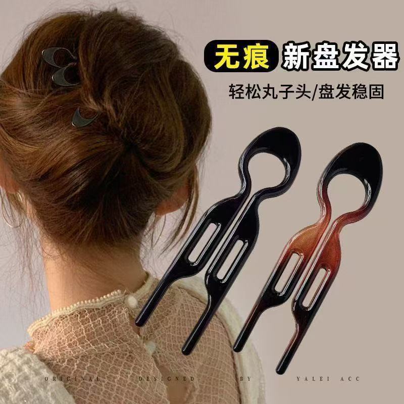 5 ชิ้น U-Shaped Fish Hairpin ทรงผมติดทนนานคลิปผม Hairstyling เครื่องมือ