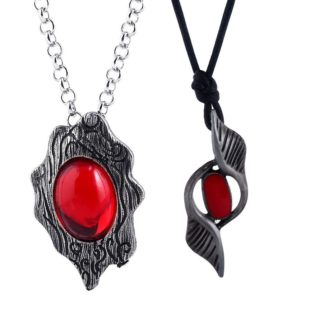 สร้อยคอพระเครื่อง Devil May Cry Dante จี้ทับทิมวินเทจ