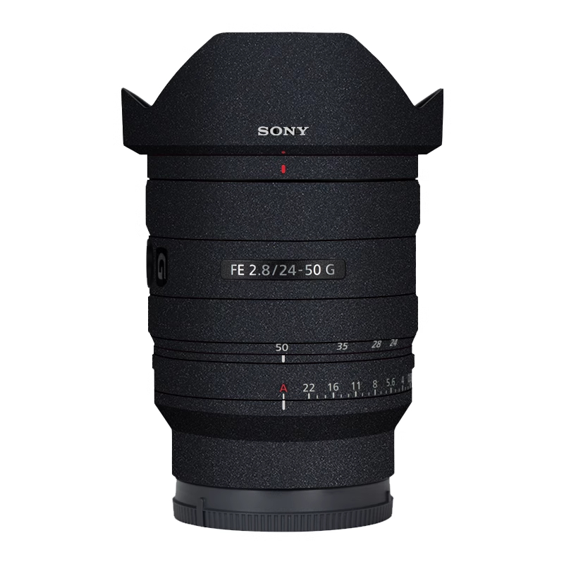 สติกเกอร์ที่กําหนดเองสําหรับ Sony FE 24-50 มม.F2.8G รูปลอกผิวเลนส์กล้องไวนิลห่อฟิล์ม Protector Coat 