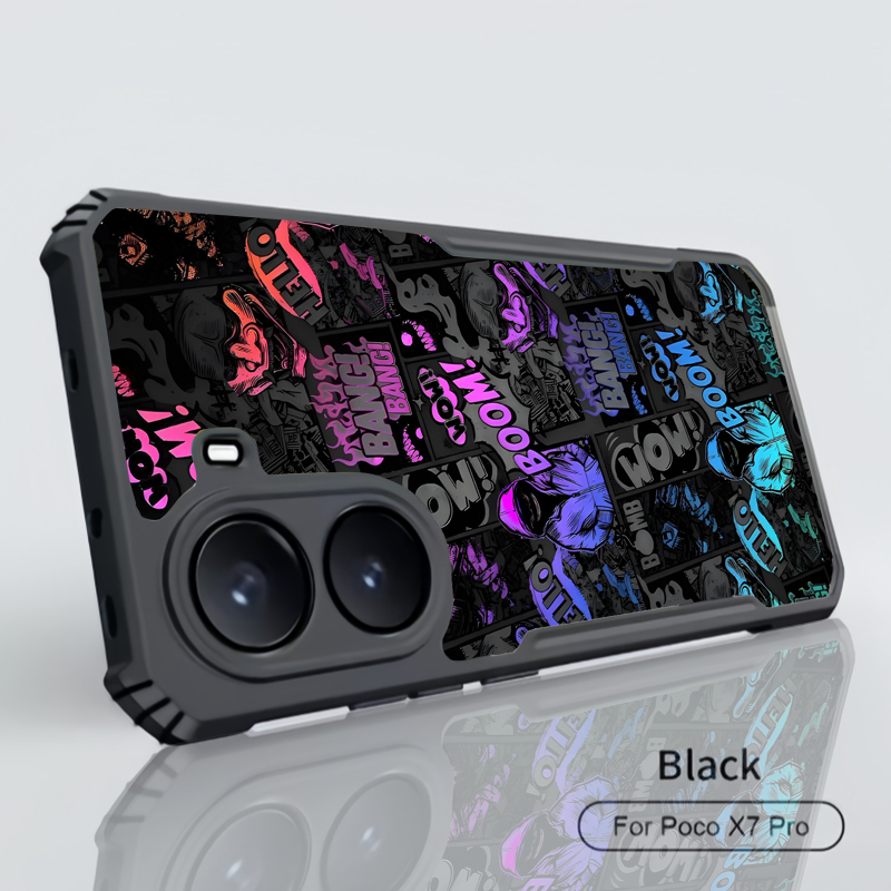 หล่อ Cool Graffiti Boom เคสโทรศัพท์การ์ตูน Xiaomi Mi POCO X8 X7 Pro Max X6 X5 X4 X3 NFC F8 F7 ultra F6 F5 F4 F3 GT M7 M6 M5 M5S M4 M3 ปลอกกันกระแทก