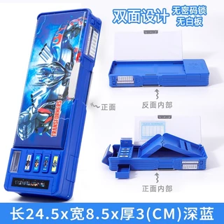 พร้อมส่ง กล่องดินสอ TRANSFORMERS กล่องดินสอ เปิด 2 ด้าน พร้อมกบเหลาดินสอ