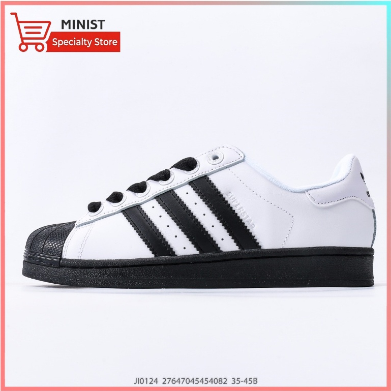 Originals SUPERSTAR II (JI0124) Shell Head Series Low Top ด้านล่างหนาคลาสสิกทนทานน้ําหนักเบารองเท้าก