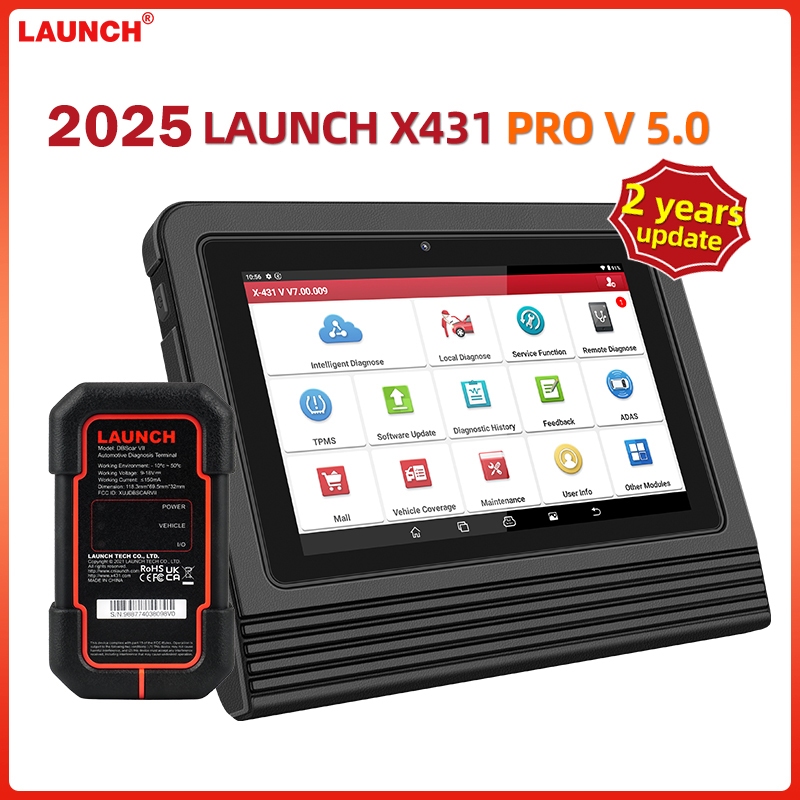 2025 ใหม่ล่าสุด LAUNCH X431 V PRO 5.0 OBD2 เครื่องสแกนเนอร์วินิจฉัยยานยนต์ OBD รหัส Reader Professio