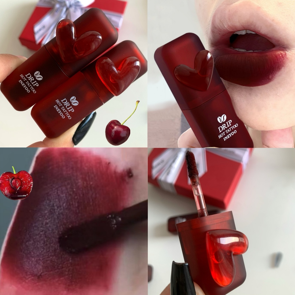 Abpopa Ineyoo® Matte Velvety Lip Mud Silky Waterproof Lip Makeup 3g 8 สี 3g