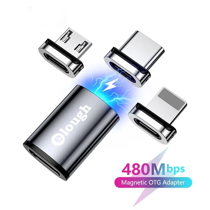 3 in 1 อะแดปเตอร์เชื่อมต่อแม่เหล็ก Type C USB C ตัวเมีย เป็น Micro ตัวผู้ – โปรปัง