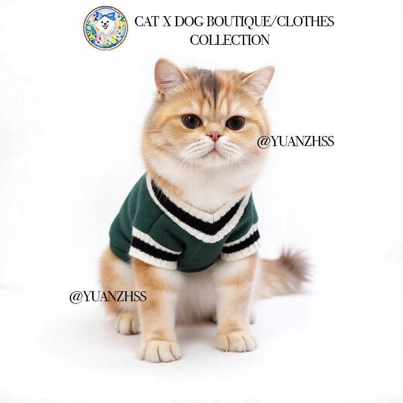 เสื้อสัตว์เลี้ยงสไตล์คอลเลจสุดเท่ 🎓 สำหรับสุนัขพันธุ์ใหญ่ & ฟレンチบูลด็อก เนื้อผ้า Breathable ใส่สบายทุกกิจกรรม