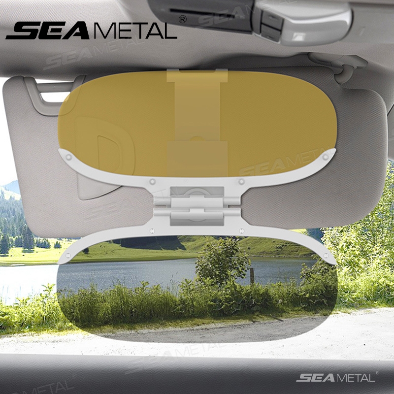 Seametal แผ่นกรองแสง ที่บังแดดหน้ารถยนต์ รุ่น HD วิสัยทัศน์ ขับรถ 360 หมุนได้ แผ