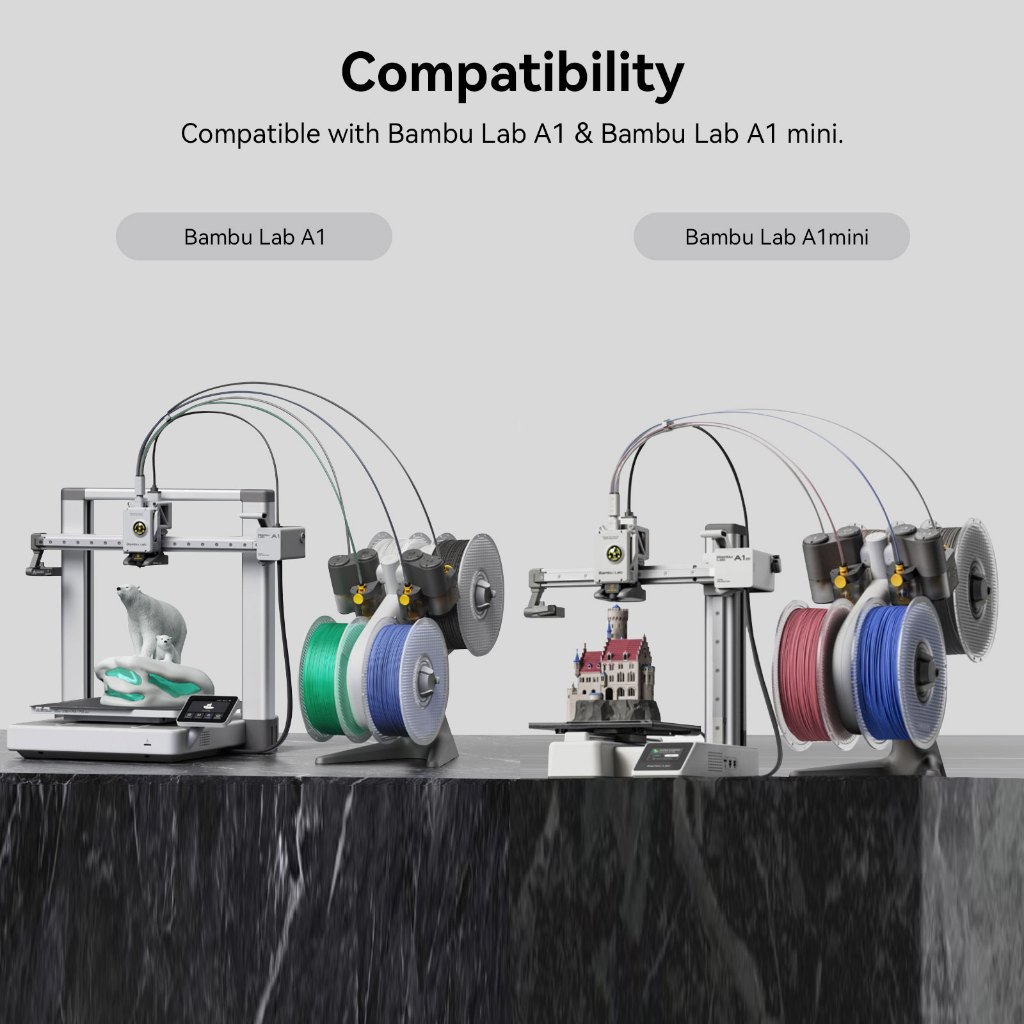 Bambu Lab 3D Printer AMS Filament การประกอบพวยกา for Bambu Lab A1 & A1 Mini 3D Printers 3D185