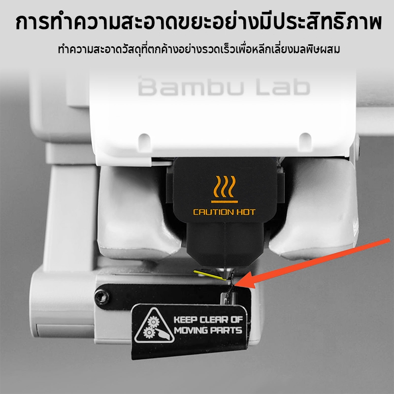 Bambu Lab 3D Printer AMS Filament การประกอบพวยกา for Bambu Lab A1 & A1 Mini 3D Printers 3D185