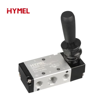 4h210-08 5/2 Way Pneumatic Air Hand Lever ดําเนินการวาล์วควบคุมด้วยตนเอง 2 ตําแหน่ง 3 5 พอร์ต Push-Pull 3H210-08 4H210-08