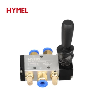 4h210-08 5/2 Way Pneumatic Air Hand Lever ดําเนินการวาล์วควบคุมด้วยตนเอง 2 ตําแหน่ง 3 5 พอร์ต Push-Pull 3H210-08 4H210-08