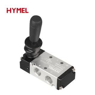 4h210-08 5/2 Way Pneumatic Air Hand Lever ดําเนินการวาล์วควบคุมด้วยตนเอง 2 ตําแหน่ง 3 5 พอร์ต Push-Pull 3H210-08 4H210-08