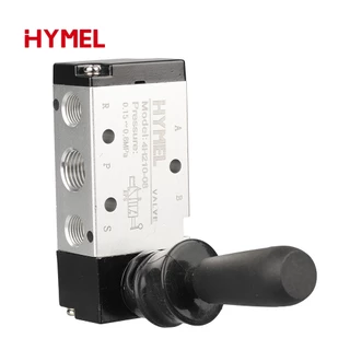 4h210-08 5/2 Way Pneumatic Air Hand Lever ดําเนินการวาล์วควบคุมด้วยตนเอง 2 ตําแหน่ง 3 5 พอร์ต Push-Pull 3H210-08 4H210-08