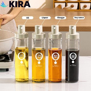 KIRA Oil Container Automatic Open Cover Glass Condiments Bottle 500ML Soy Sauce Oil Bottle Dispenser