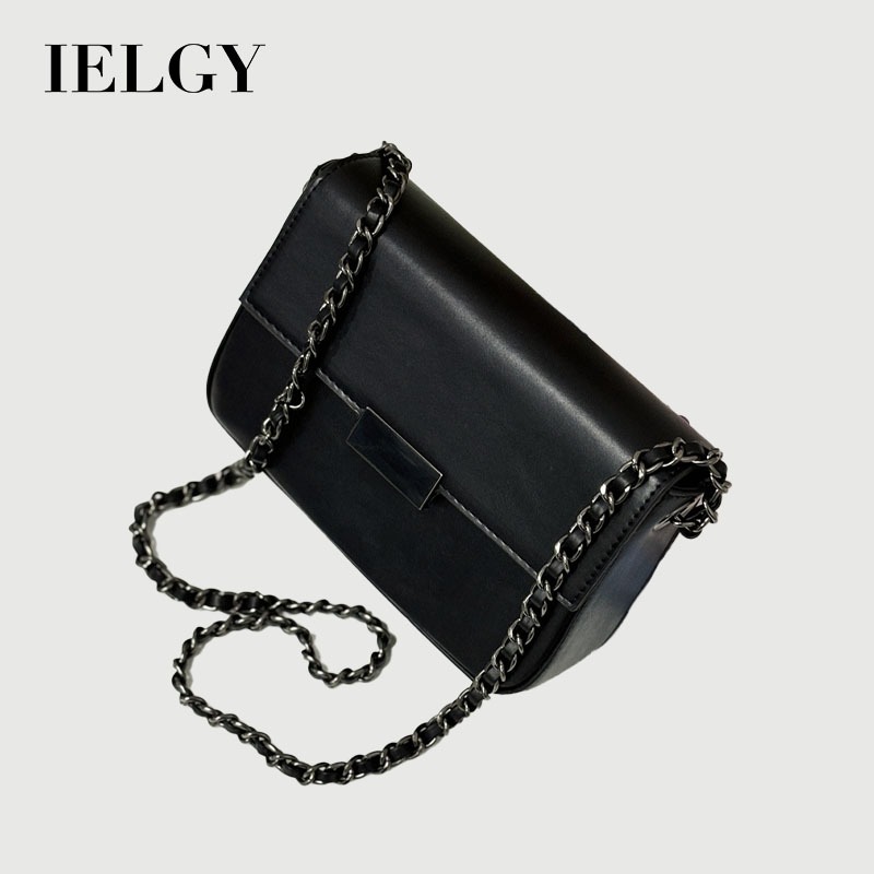 IELGY กระเป๋าสี่เหลี่ยมเล็กกระเป๋าโซ่พร็อพไหล่ ผู้สื่อสาร กระเป๋า – โปรปัง