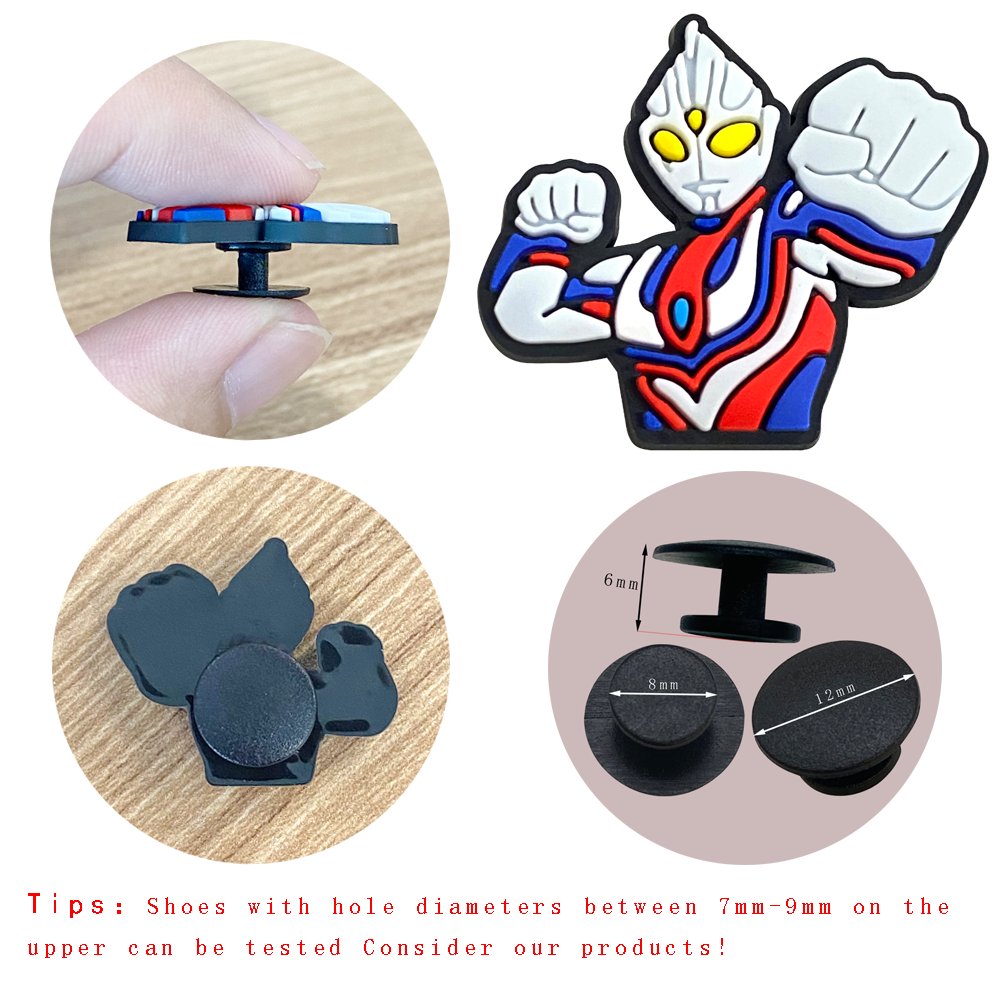 เสน่ห์รองเท้า 24 เครื่องประดับลายอุลตร้าแมน อุปกรณ์เสริมพีวีซีพร้อมปุ่ม - รูปที่ 7