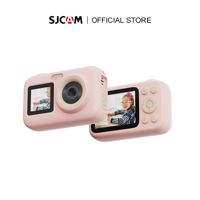 Sjcam FunCam + กล้องเด็กหน้าจอคู่ 1080p ของเล่นเด็กวัยหัดเดินกล้องการศึกษา DIY กล้องถ่ายภาพดิจิตอลของขวัญวันเกิดเด็ก DV