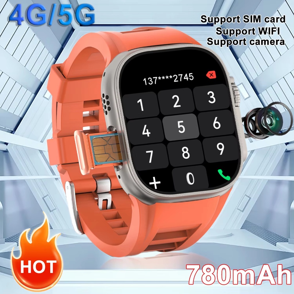 DT Ultra 3 AMOLED สมาร์ทนาฬิกา Android 9.1 ผู้ชายกีฬานาฬิกา 4G ซิมการ์ด WiFi GPS โทรบลูทูธ Dual-Syst