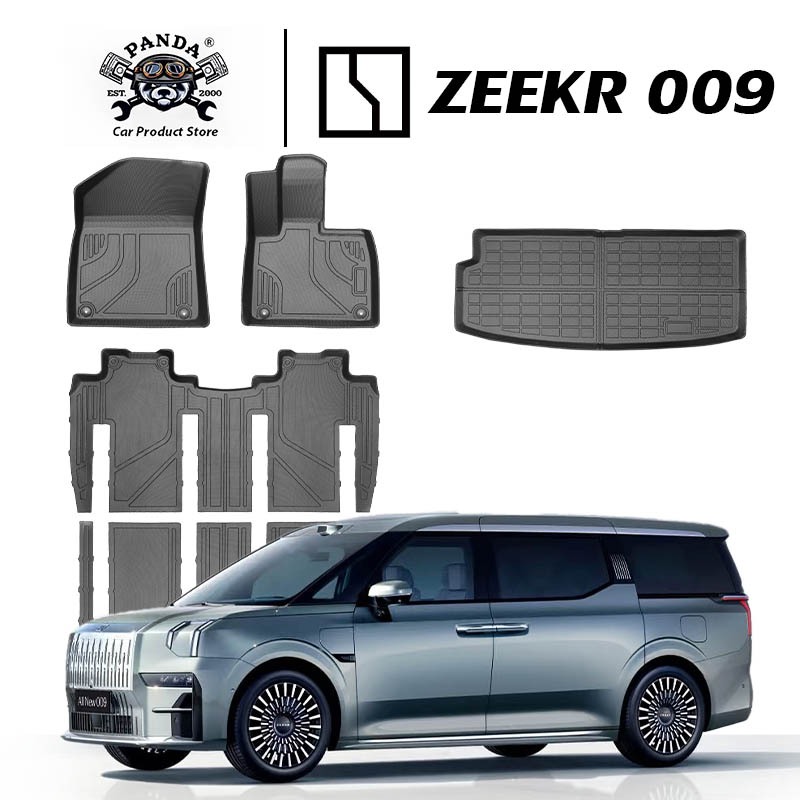 [Panda] พรมปูพื้นรถยนต์ ZEEKR 009 [2024-ปัจจุบัน] พรมรถยนต์ พรม วัสดุ TPE ที่เป็นมิตรต่อสิ่งแวดล้อมทนทานและต่อต้านลื่นลื่น