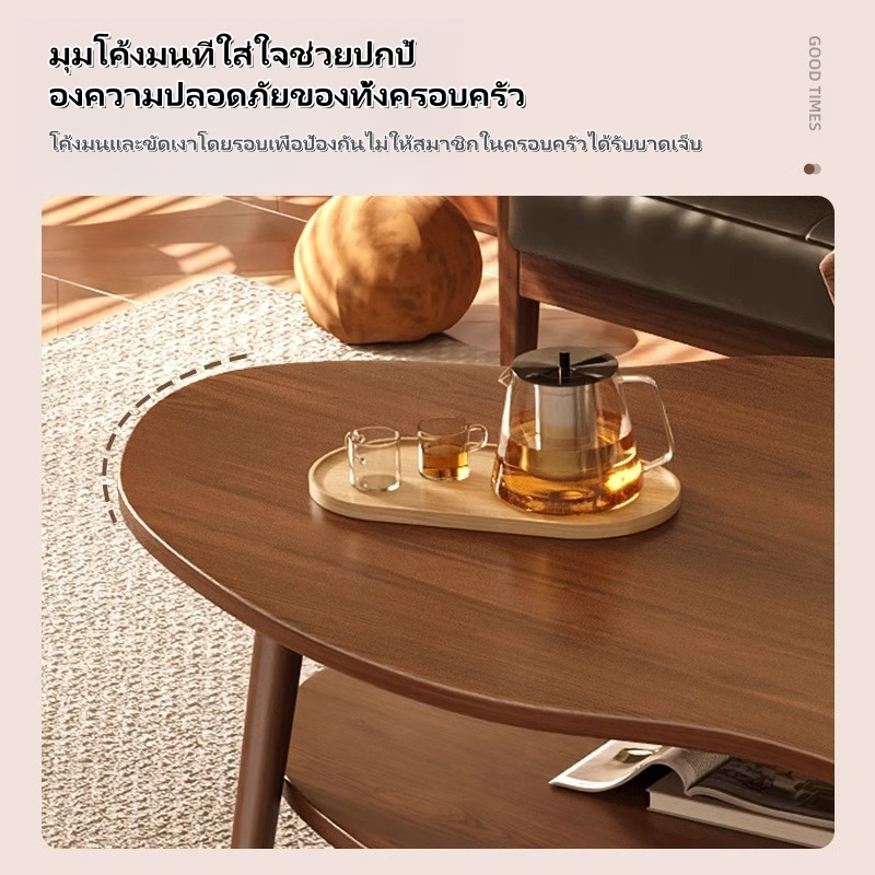 ALAIWARE เฟอร์นิเจอร์ โต๊ะกลางโซฟา 2 ชั้น โต๊ะห้องนั่งเล่น โต๊ะกาแฟอเนกประสงค์ สไตล์โมเดิร์น เรียบง่าย ทําจากไม้ แข็งแรง ทนท ราคา ถูกที่สุด ดีลบีเคเค แกลเลอรีภาพที่ 3