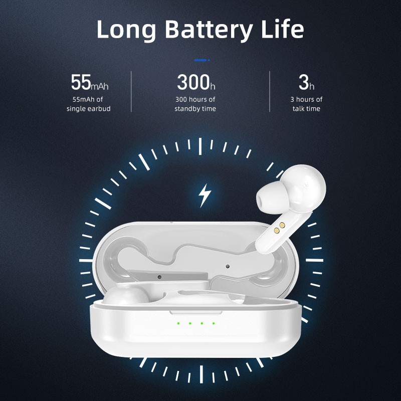 Awei T10C หูฟังบลูทูธไร้สาย TWS Bluetooth Earphone เสียงเบสหนัก ด้วยไมโครโฟนมีไมค์