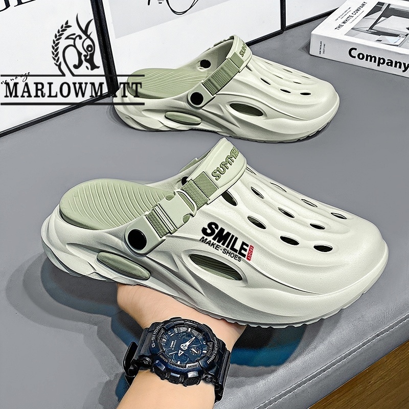 Marlowmatt รองเท้าแตะสุภาพสตรีรองเท้าแตะกีฬากลางแจ้งกันลื่นกันน้ําน้ําหนักเบาระบายอากาศได้