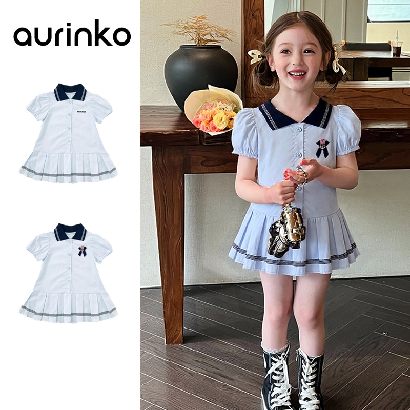 🧸 ส่งจากไทย🧸 สไตล์เกาหลี ชุดเด็กผู้หญิง ายจูดี ้Polo ฝ้าย ชุดเจ้าหญิง ชุดเด็กผู้หญิงฤดูร้อน 1-9ปี