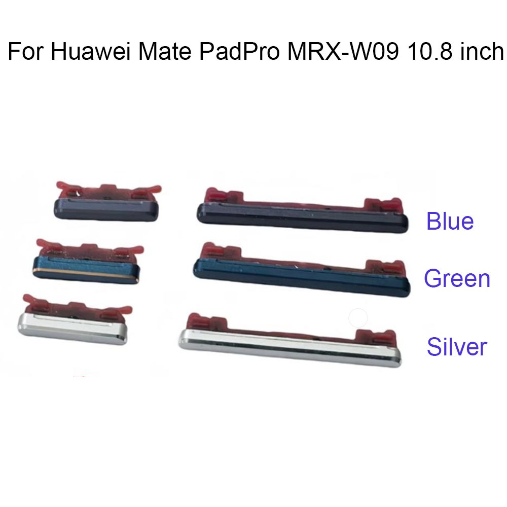 คุณภาพสูงสําหรับ Huawei Mate PadPro ปุ่มด้านข้าง MRX-W09 ทดสอบ Mate Pad Pro เปิดปุ่มปรับระดับเสียงปุ่มด้านข้างชุดปุ่ม