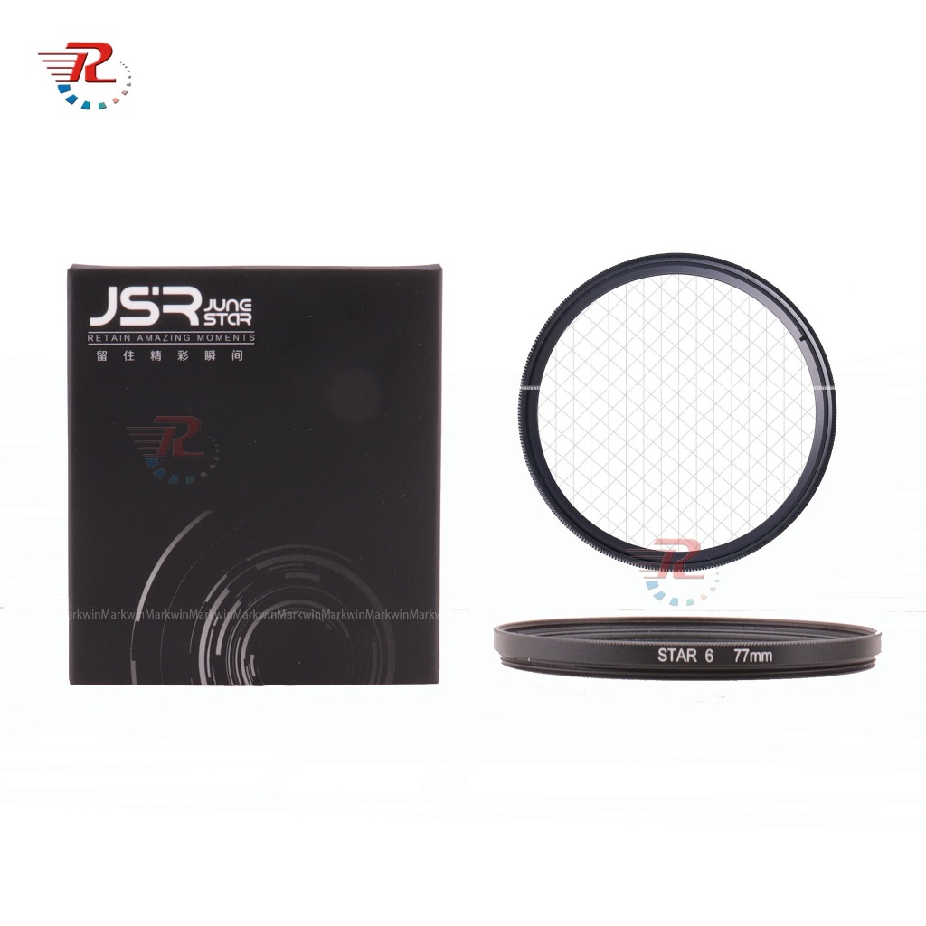 77 มม.Star Filter Star6 Point Line Star Cross Lens Filter สําหรับกล้องทั้งหมด 77 มม.