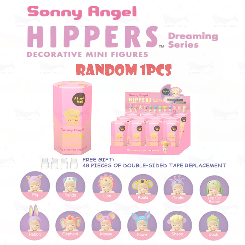 1 ชิ้น Sonny Angel HIPPERS Dreaming Series ตกแต่งโทรศัพท์น่ารัก พร้อมเทปนาโนสองหน้า