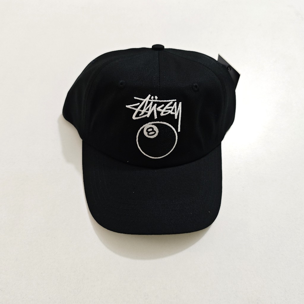 Stussy แฟชั่น ลายปิงปอง หมายเลข 8 คลาสสิค ยูนิเซ็กส์ หมวกเบสบอล