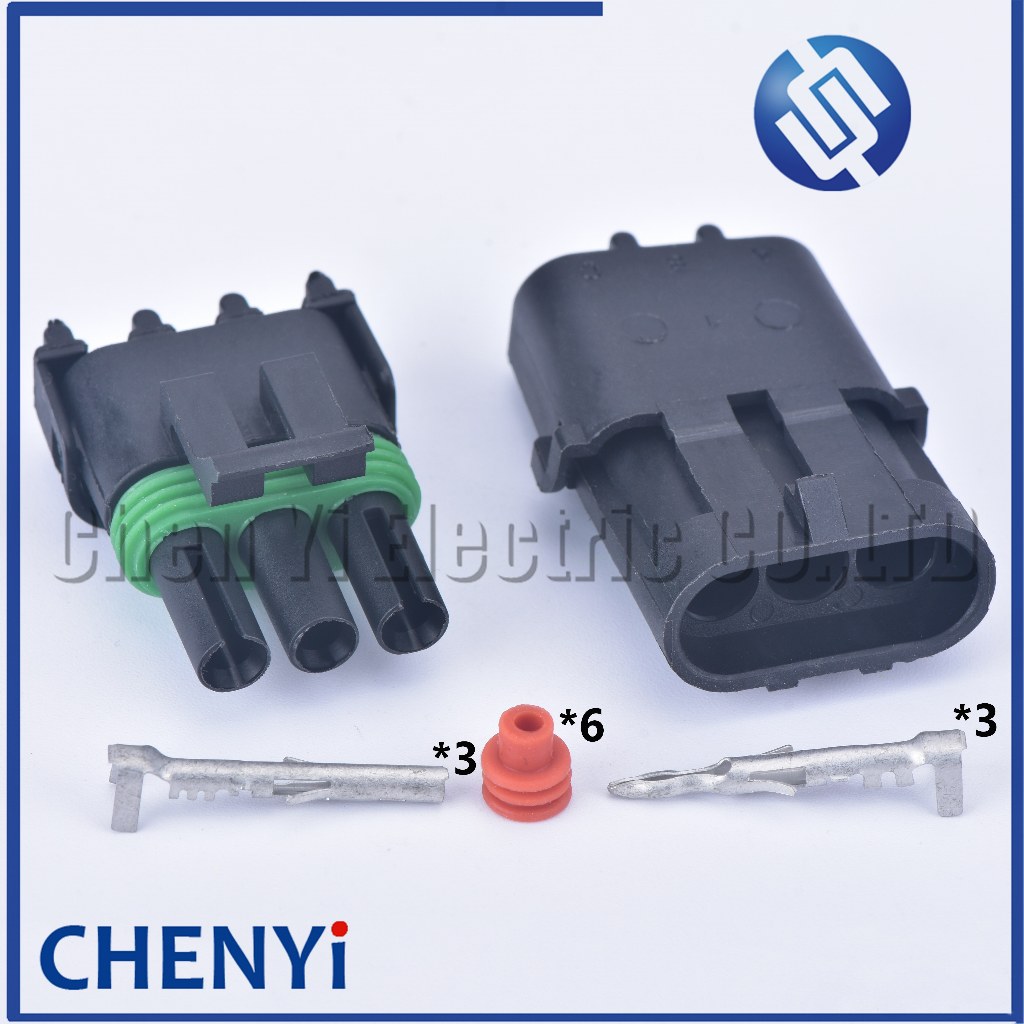 3 Pin 2.5 Series ปลั๊กหญิงและชาย Haltech MAP TPS กันน้ําตัวเชื่อมต่อสายไฟยานยนต์สําหรับ GM 12015793 