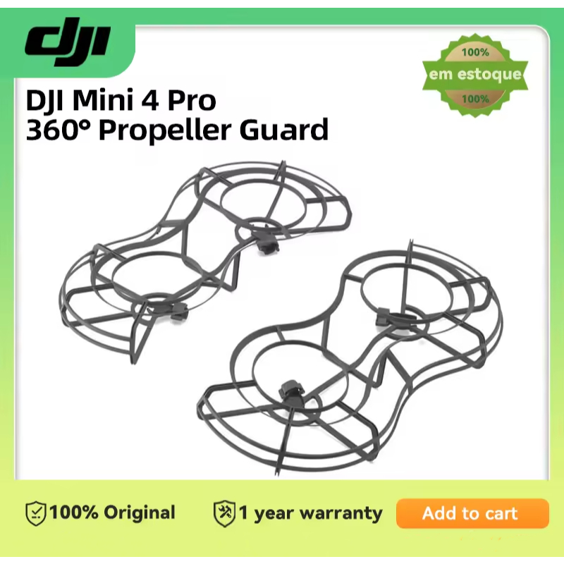 ดีเจ มินิ 4 โปร 360° การ์ดใบพัดหลีกเลี่ยงการบาดเจ็บหรือความเสียหายและปรับปรุงความปลอดภัยการบิน 100% อุปกรณ์เสริม DJI Mini 4 Pro ดั้งเดิม