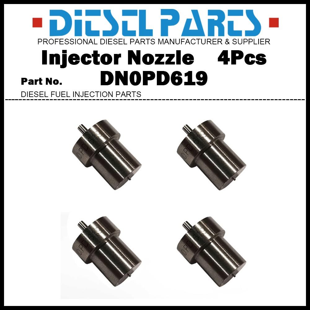 หัวฉีดหัวฉีดรถยนต์ดีเซล หัวฉีด ปลายหัวฉีด 4 ชิ้น DN0PD619 นำไปใช้กับ Toyota 1KZ-T/ 1KZ-TE / 5LE / 093500-5630 23600-67020 093500-5700 23600-69105 093500-7420 23600-54210 093500-7490 23600-59325