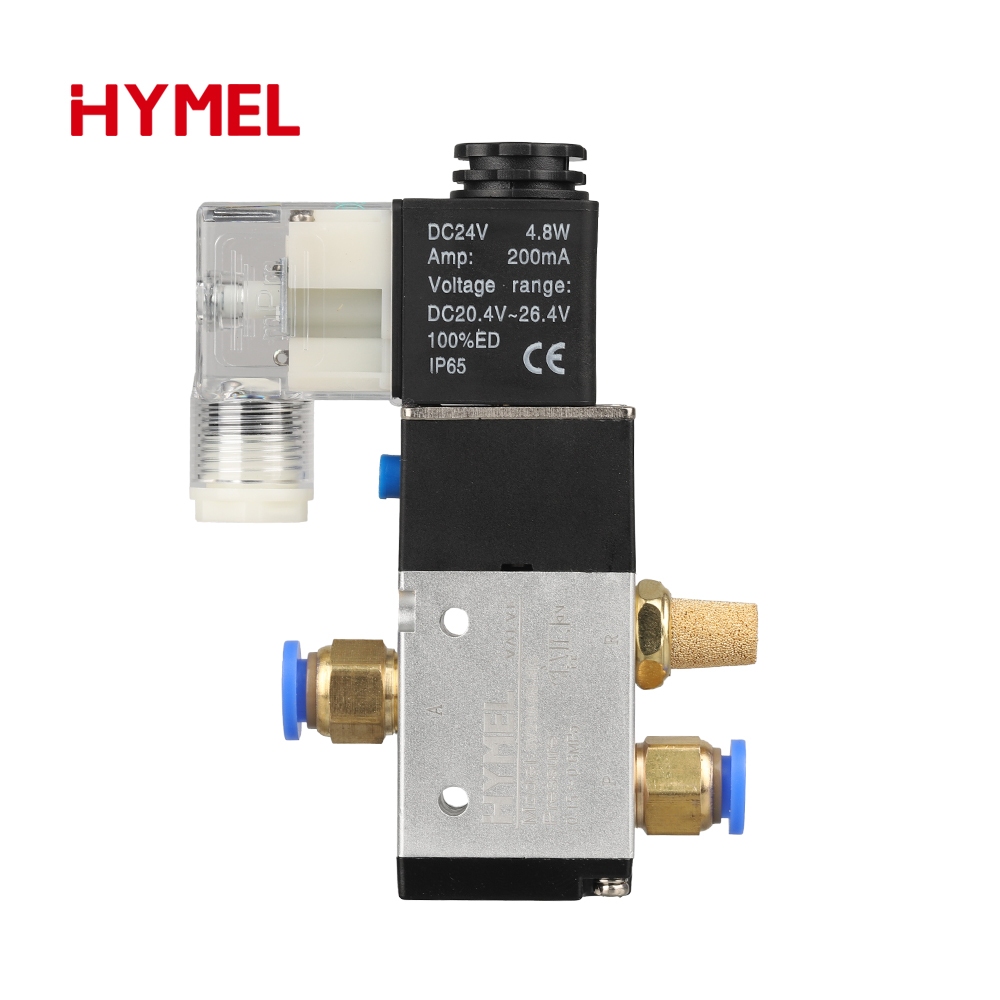 3v210-08 DC12V DC24V AC110V AC220V อุปกรณ์นิวเมติก 3 Way 2 ตําแหน่ง Air ทิศทางควบคุมโซลินอยด์วาล์ว