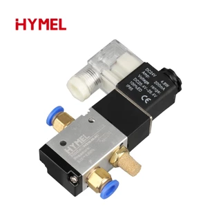 3v210-08 DC12V DC24V AC110V AC220V อุปกรณ์นิวเมติก 3 Way 2 ตําแหน่ง Air ทิศทางควบคุมโซลินอยด์วาล์ว