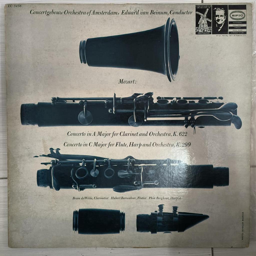 Mozart*, Concertgebouw Orchestra Of Amsterdam*, Eduard van Beinum – Concerto for Clarinet;Concerto f